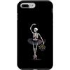 Spooky Ballet And Emo Aesthetic Dance Ar Custodia per iPhone 7 Plus/8 Plus Scheletro ballerina danza gotica rose appassite arte spettrale