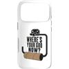 Potty Humor Club Custodia per iPhone 17 Pro Where's Your God Now Empty Toilet Paper Funny Meme