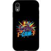 Sarcastic Joke Sassy Snarky Gift Birthda Custodia per iPhone XR Divertente meme F-Caw-F Corvo uccello nero corvo regalo per uomo donna