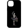 Spooky Ballet And Emo Aesthetic Dance Ar Custodia per iPhone 14 Plus Scheletro ballerina danza gotica rose appassite arte spettrale