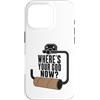 Potty Humor Club Custodia per iPhone 16 Pro Where's Your God Now Empty Toilet Paper Funny Meme