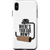Potty Humor Club Custodia per iPhone XS Max Where's Your God Now Empty Toilet Paper Funny Meme