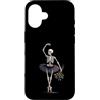 Spooky Ballet And Emo Aesthetic Dance Ar Custodia per iPhone 16 Scheletro ballerina danza gotica rose appassite arte spettrale
