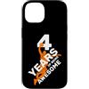 COOL BASKETBALL DESIGNS AND OUTFITS Custodia per iPhone 14 4 ANNI DI BEING AWESOME BASKET 4. COMPLEANNO