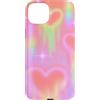 generic Custodia per iPhone 15 Plus Y2K Lovecore Grafica pastello cuori