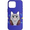 Games Gaming and Video-Games for Gamer G Custodia per iPhone 16 Pro Max Gaming Headset Giochi Gatto Giocare Videogiochi Gamer
