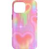 generic Custodia per iPhone 16 Pro Max Y2K Lovecore Grafica pastello cuori