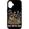 Funny Girls Praying Mantis Women Cottage Custodia per iPhone 16 Le ragazze saranno ragazze che pregano Mantide Botanical Bug Humor