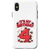 Birthday Ladybug Lovers Custodia per iPhone X/XS Questa coccinella è 4 anni 4 anni 4 ° compleanno ragazza famiglia