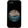 Crater Lake National Park Oregon Souveni Custodia per iPhone SE (2020) / 7/8 Spilla vintage del Parco Nazionale del Lago Crater Oregon Est 1902