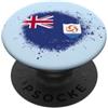 Urban Flag Studio Vernice spray Anguilla Flag Splatter Style PopSockets PopGrip Adesivo