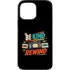 Retro VHS Nostalgia Gifts Custodia per iPhone 13 Pro Max Be Kind and Rewind - Cassetta VHS retrò anni '80 e '90, nostalgia