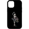 Spooky Ballet And Emo Aesthetic Dance Ar Custodia per iPhone 12/12 Pro Scheletro ballerina danza gotica rose appassite arte spettrale