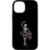 Spooky Ballet And Emo Aesthetic Dance Ar Custodia per iPhone 14 Scheletro ballerina danza gotica rose appassite arte spettrale
