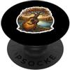 Acoustic Guitar Tree By Lake Guitarist M Albero per chitarra acustica Lake Guitarist Vintage Rustico Retro PopSockets PopGrip Adesivo
