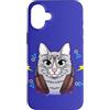 Games Gaming and Video-Games for Gamer G Custodia per iPhone 16 Plus Gaming Headset Giochi Gatto Giocare Videogiochi Gamer