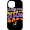 Archer Spirit Lettering Co. Custodia per iPhone 15 Sagittario Wanderlust Zodiac Retro Tipografia