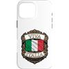 Lakelandwholesale1 Shirt Company Custodia per iPhone 16 Pro Max Viva Italia Bandiera Italiana Stemma Repubblica Grafica Stemma