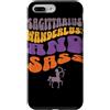 Archer Spirit Lettering Co. Custodia per iPhone 7 Plus/8 Plus Sagittario Wanderlust Zodiac Retro Tipografia