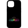 Headphones DJ Hip Hop EDM Electronic Mus Custodia per iPhone 15 Heartbeat Headphone Tie Dye Sound Lover Engineer Producer DJ