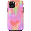 generic Custodia per iPhone 11 Pro Y2K Lovecore Grafica pastello cuori