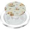Cozy Countryside Farm Life Design Studio Longhorn - Acquerello da fattoria, vitello, vitello PopSockets PopGrip per MagSafe