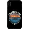 Crater Lake National Park Oregon Souveni Custodia per iPhone XS Max Spilla vintage retrò con tramonto del Parco Nazionale del Lago Crater Oregon