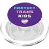 Art Pop Mobile Gallery Protect Trans Kids Pride Flag Heart LGBTQIA - Arte a sostegno della comunità LGBTQIA PopSockets PopGrip per MagSafe