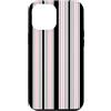 Y2K Retro Aesthetic Stripes Pattern Desi Custodia per iPhone 12 Pro Max Y2K Rosa Bianco Nero Strisce Retro Vintage Modello Estetica