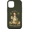 Thrift Store Findin Custodia per iPhone 12/12 Pro Just A Thrifting Goose Funny Cottagecore Thrift