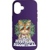 Retro Bohemian Cute Boho Cat Mandala Des Custodia per iPhone 16 Let's Get Mystical Meowtical Vintage Boho Cat Amante Hippie