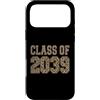 Kindie Collegiate Varsity Style Ts Custodia per iPhone 17 Pro Max Classe di 2039 Leopard Varsity scuola materna per bambini