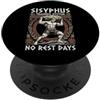 Grandio Design Sports Training And Fitne Sisyphus Training System No Rest Days Greek Mitologia Palestra PopSockets PopGrip Adesivo