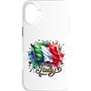Lakelandwholesale1 Shirt Company Custodia per iPhone 16 Plus Italia Sventolando Bandiera Acquerello Splash Paint Viaggio Graphic Art