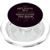 Bookworm Reading Fantasy Romance Book Divertente Romance Reader Book Lover Reading Citazione PopSockets PopGrip per MagSafe