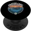 Crater Lake National Park Oregon Souveni Spilla vintage retrò con tramonto del Parco Nazionale del Lago Crater Oregon PopSockets PopGrip Adesivo