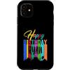 Birthday Celebration Apparel for Ryan Custodia per iPhone 11 Buon compleanno Ryan colorato festa di compleanno uomini donne