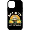 Scurvy Funny Pirate Lemon Vitamin C Sarc Custodia per iPhone 12 mini Scorbuto Quando La Vita Non Ti Dà Limoni Retrò Pirata