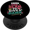Custom T-shirt With KAREN Name Birthday KAREN Personalized Women's Gift Custom KAREN PopSockets PopGrip Adesivo