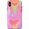 generic Custodia per iPhone X/XS Y2K Lovecore Grafica pastello cuori