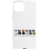 Funny Border Collie Dog Pet Owner Hallow Custodia per iPhone 15 Plus Grafica spettrale di Halloween per amanti dei cani Border Collie