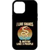 Funny Snake Lover Gifts Custodia per iPhone 12 Pro Max Mi piacciono i serpenti forse 3 Persone Divertente Amante dei rettili