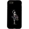 Spooky Ballet And Emo Aesthetic Dance Ar Custodia per iPhone SE (2020) / 7/8 Scheletro ballerina danza gotica rose appassite arte spettrale