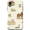 Cozy Countryside Farm Life Design Studio Custodia per iPhone XR Puledro Occidentale Desert Ranch Fattoria Animali Montagne