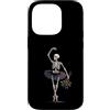 Spooky Ballet And Emo Aesthetic Dance Ar Custodia per iPhone 14 Pro Scheletro ballerina danza gotica rose appassite arte spettrale