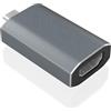 VoltShine Adattatore convertitore USB-C a HDMI M, 4K 60Hz, colore grigio, ideale per connettività da dispositivi a schermi esterni.