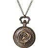 JewelryWe Orologio da Taschino Vintage da Unisex: Orologio con Catena Regolabile Classico Gotico Disegno Fiore da Uomo Donna Ragazzi