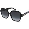 Jimmy Choo Rella/G/S 807/9O | Occhiali da Sole Graduati o Non Graduati | Plastica | Quadrati, Oversize | Nero | Adrialenti