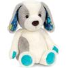 B. toys Happyhues Candy Pup, cane di peluche lavabile bianco e grigio