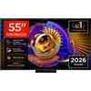 TCL C7L TV 55C7L SQD‑Mini LED da 55"", 4K HDR, 2700 nit, 800 zone di dimming, Google TV, 144Hz, Dolby Vision & Atmos, Audio Bang & Olufsen"